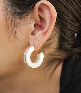 Paloma Acrylic Half Hoop Earrings